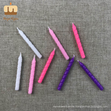 Purple & Pink Taper Spiral Shaped Birthday Candles Wholesale